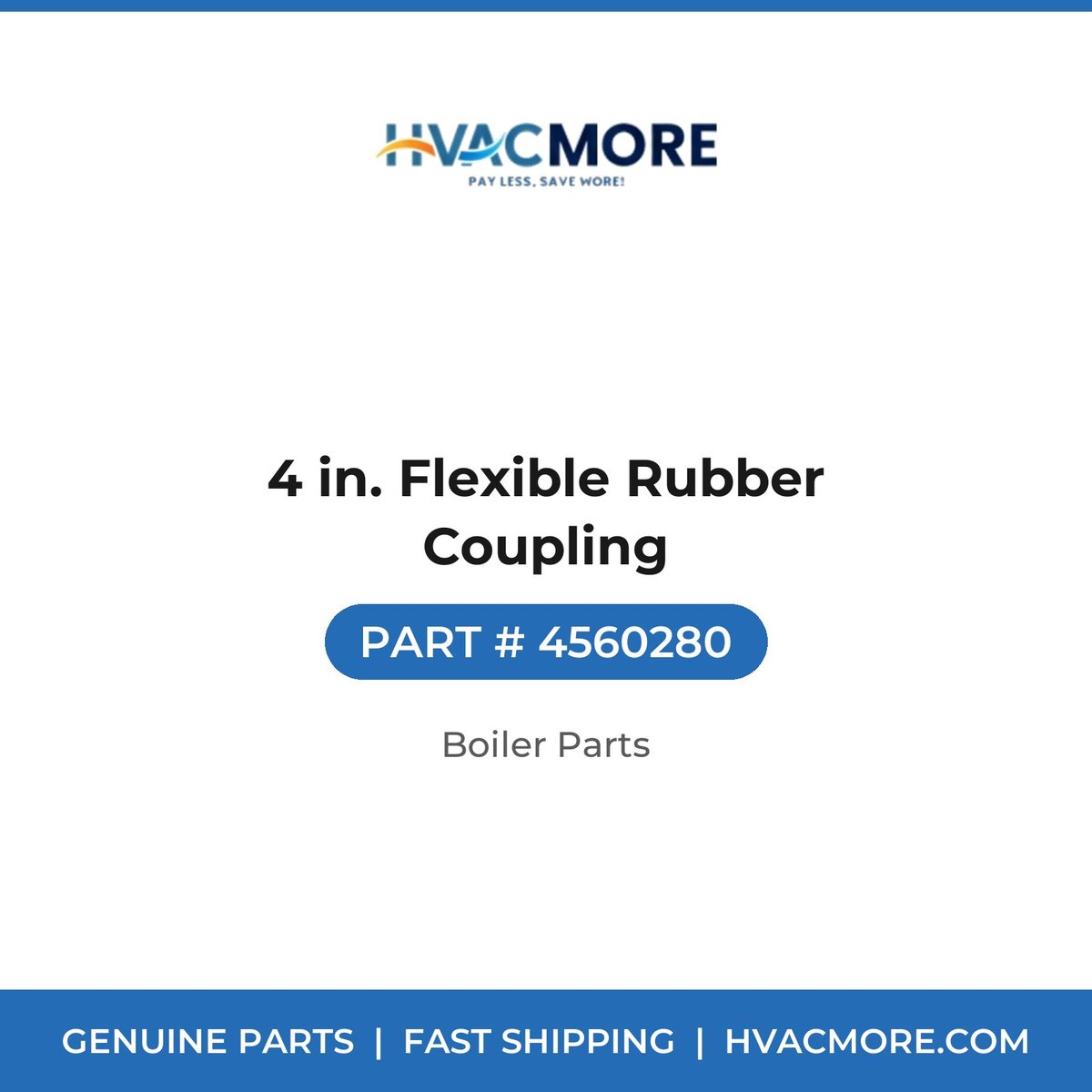 4 in. Flexible Rubber Coupling - 4560280