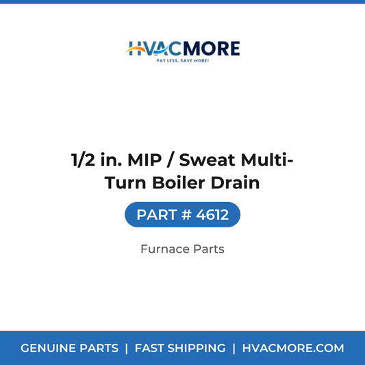 1/2 in. MIP / Sweat Multi-Turn Boiler Drain - 4612