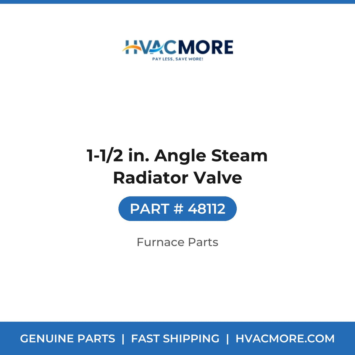 1-1/2 in. Angle Steam Radiator Valve - 48112