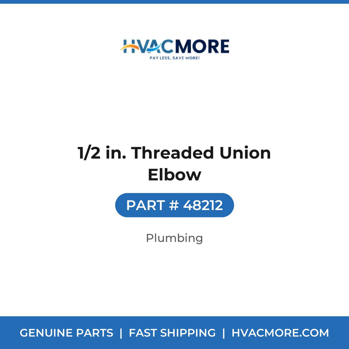 1/2 in. Threaded Union Elbow - 48212