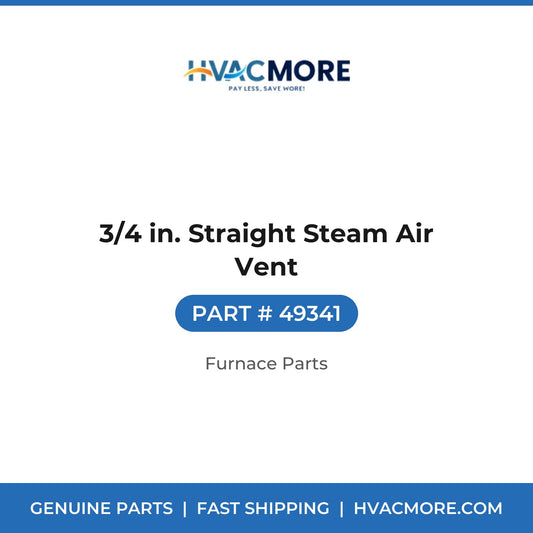 3/4 in. Straight Steam Air Vent - 49341