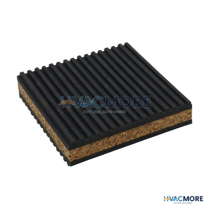 DiversiTech Rubber/Cork Anti-Vibration Pad 4" x 4" x 7/8" MP-4C