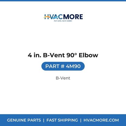 4 in. B-Vent 90° Elbow - 4M90