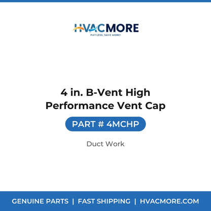 4 in. B-Vent High Performance Vent Cap - 4MCHP