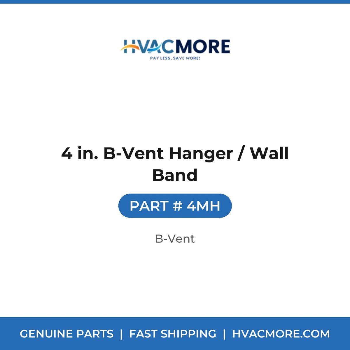 4 in. B-Vent Hanger / Wall Band - 4MH