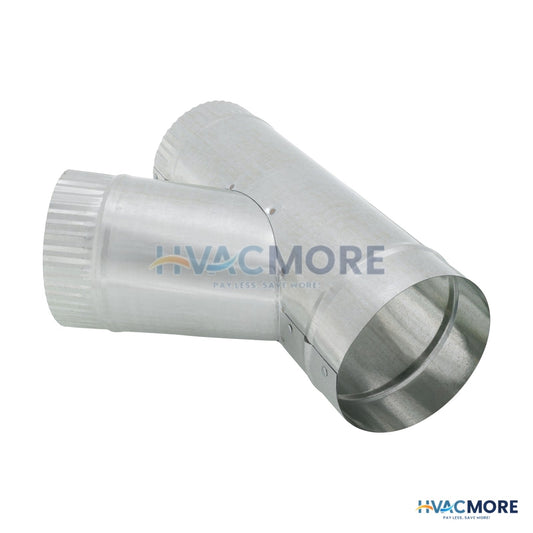 4 in. x 4 in. x 4 in. Galvanized Duct Wye - 4WYE