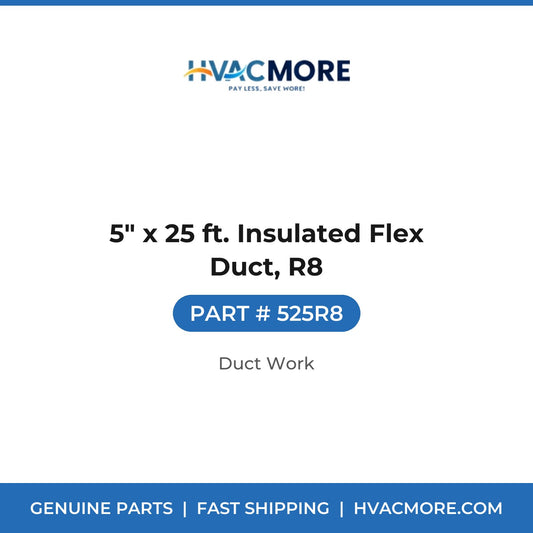 5" x 25 ft. Insulated Flex Duct, R8 - 525R8