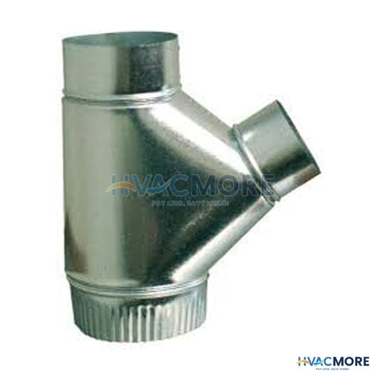 5 in. x 4 in. x 4 in. Reducing Duct Wye, 26 Gauge - 544WYE