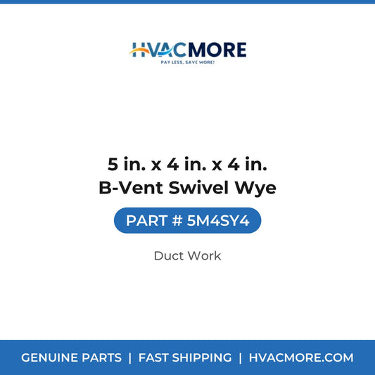 5 in. x 4 in. x 4 in. B-Vent Swivel Wye - 5M4SY4