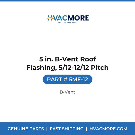 5 in. B-Vent Roof Flashing, 5/12-12/12 Pitch - 5MF-12