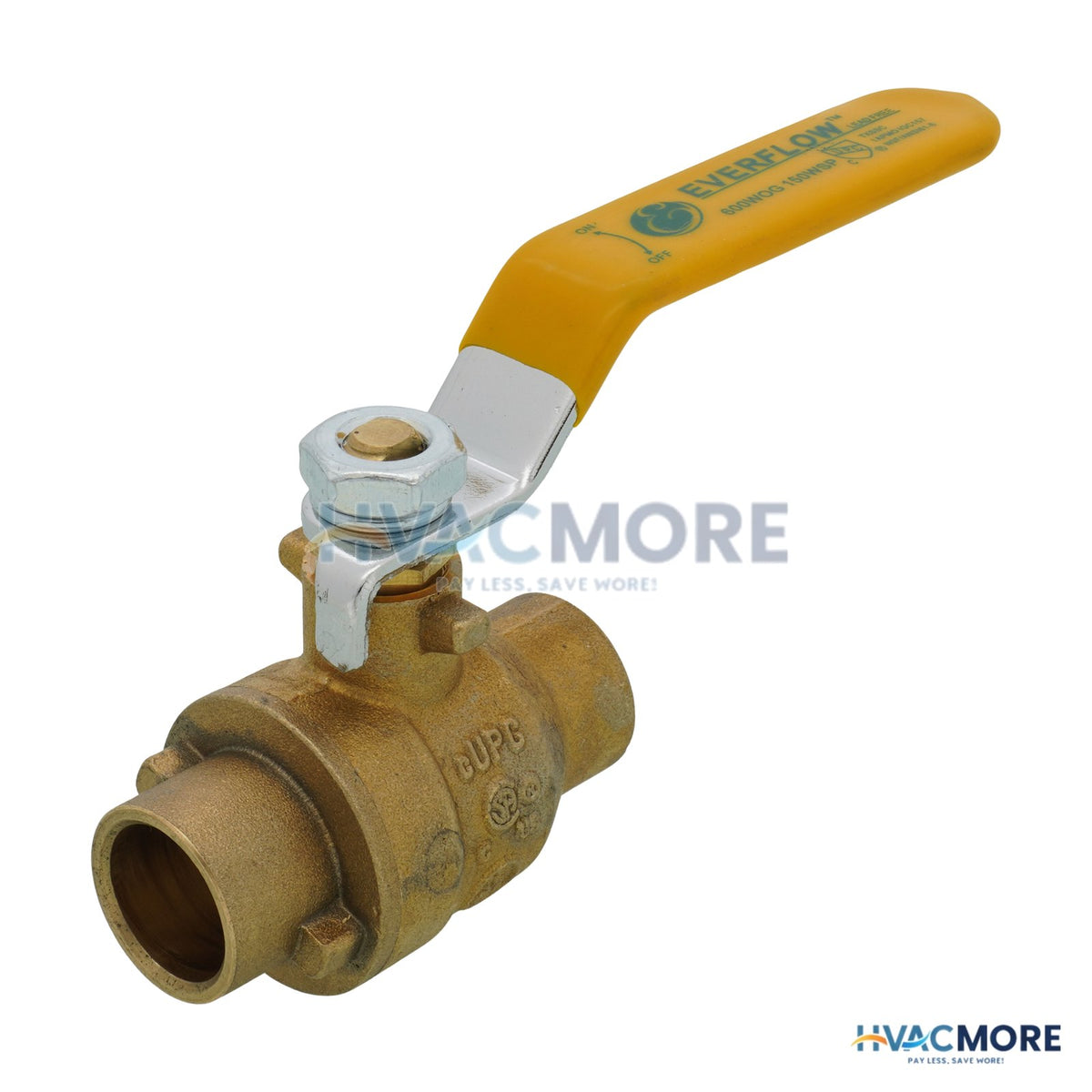 Everflow 1/2 in. Sweat Full Port Brass Ball Valve, Lead Free - 605C012-NL