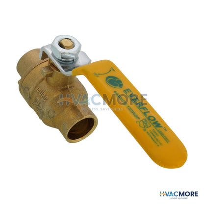 Everflow 1/2 in. Sweat Full Port Brass Ball Valve, Lead Free - 605C012-NL