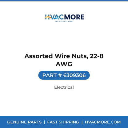 Assorted Wire Nuts, 22-8 AWG - 6309306