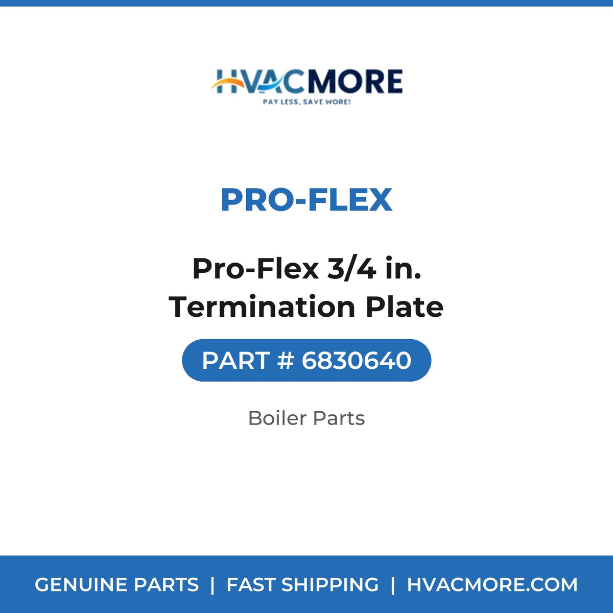 Pro-Flex 3/4 in. Termination Plate - 6830640