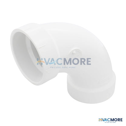 2 in. PVC Long Sweep 90 Degree Elbow, Hub x Hub - 6885123