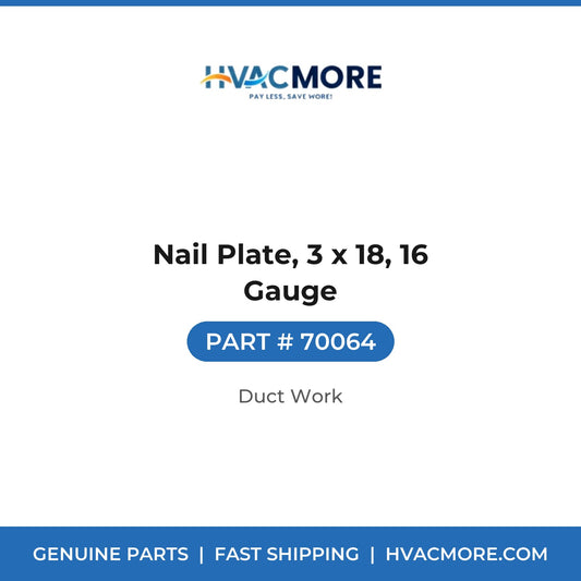 Nail Plate, 3 x 18, 16 Gauge - 70064