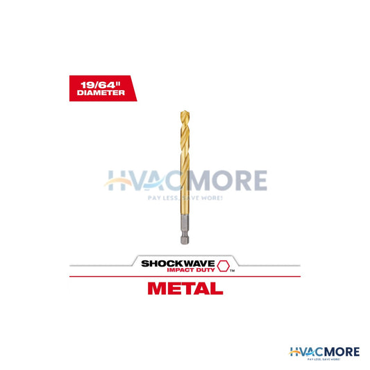 Impact Duty Titanium Drill Bit, 19/64 in. - 7578180