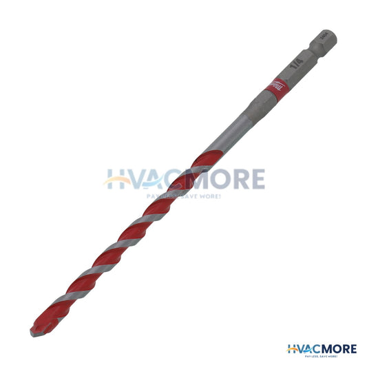Carbide Hammer Drill Bit, 1/4 in. x 6 in. - 7863574