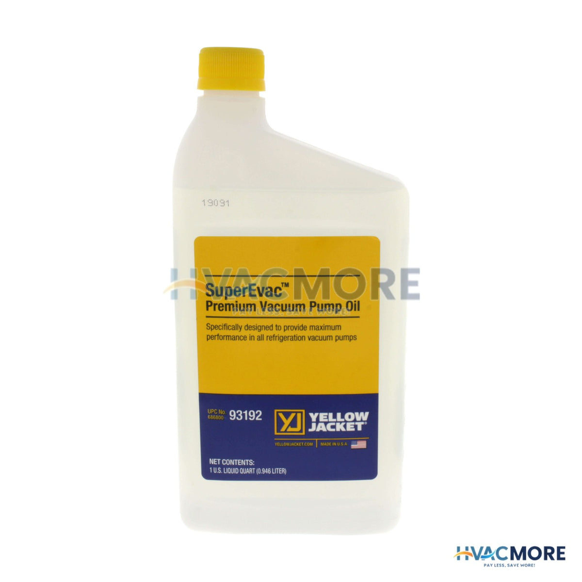 Yellow Jacket Vacuum Pump Oil, 1 Quart - 93092