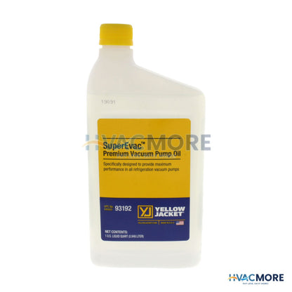 Yellow Jacket Vacuum Pump Oil, 1 Quart - 93092