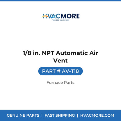 1/8 in. NPT Automatic Air Vent - AV-T18