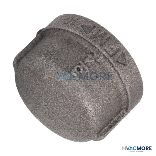 Everflow 3/4 in. Black Malleable Iron Cap - BMCP0034