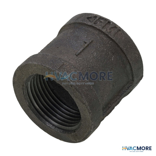 Everflow 1 in. Black Malleable Iron Banded Coupling - BMCPL100