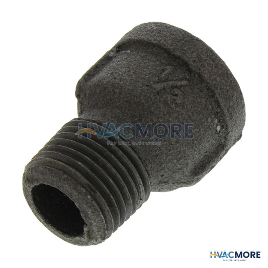 Everflow 1/2 in. Black Malleable Iron Extension Piece - BMEP0012