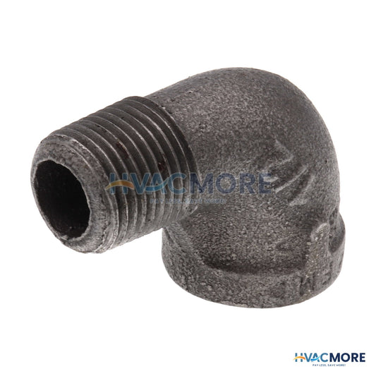 Everflow 1/2 in. Black Malleable Iron 90 Degree Street Elbow - BMSN0012