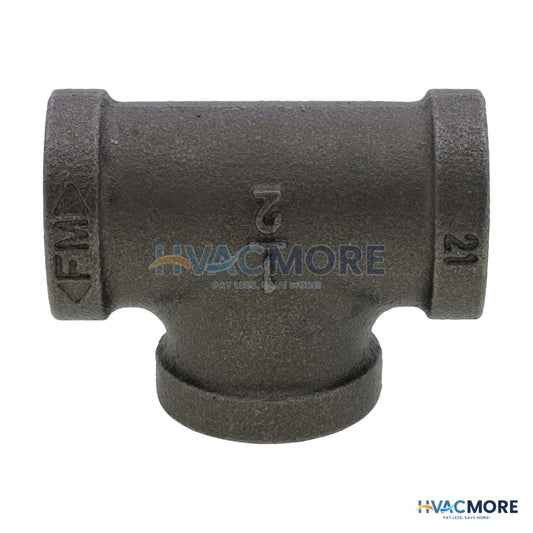 Everflow 1/2 in. Black Malleable Iron Tee - BMTE0012