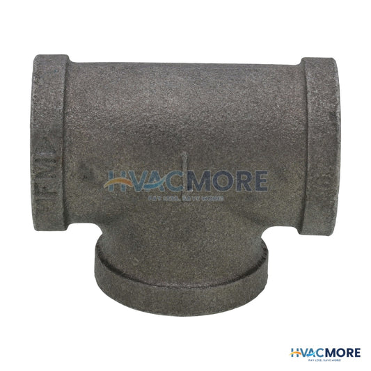 Everflow 1 in. Black Malleable Iron Tee - BMTE0100
