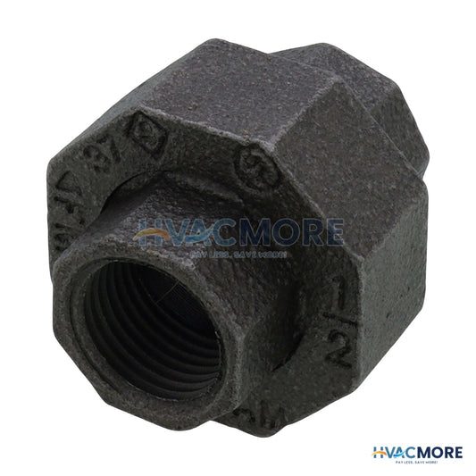 Everflow 1/2 in. Black Malleable Iron Union - BMUN0012