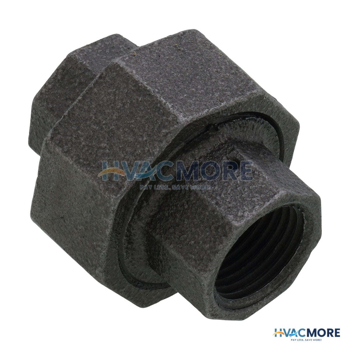 Everflow 1/2 in. Black Malleable Iron Union - BMUN0012