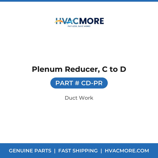 Plenum Reducer, C to D - CD-PR