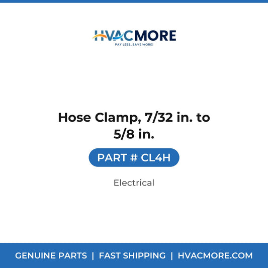 Hose Clamp, 7/32 in. to 5/8 in. - CL4H