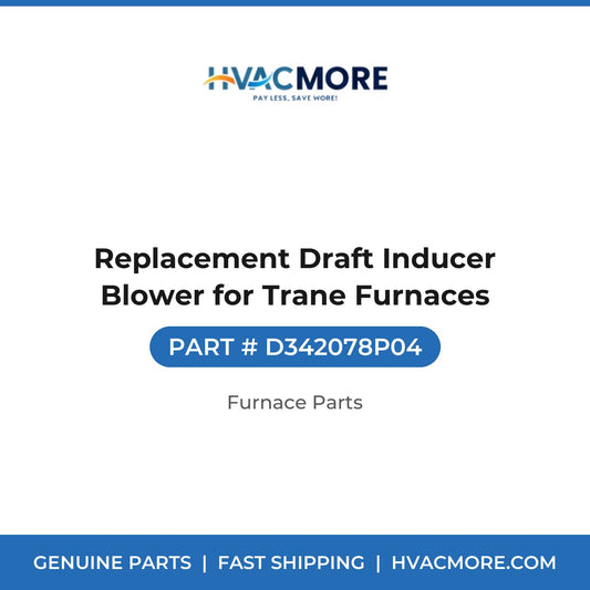Replacement Draft Inducer Blower for Trane Furnaces - D342078P04