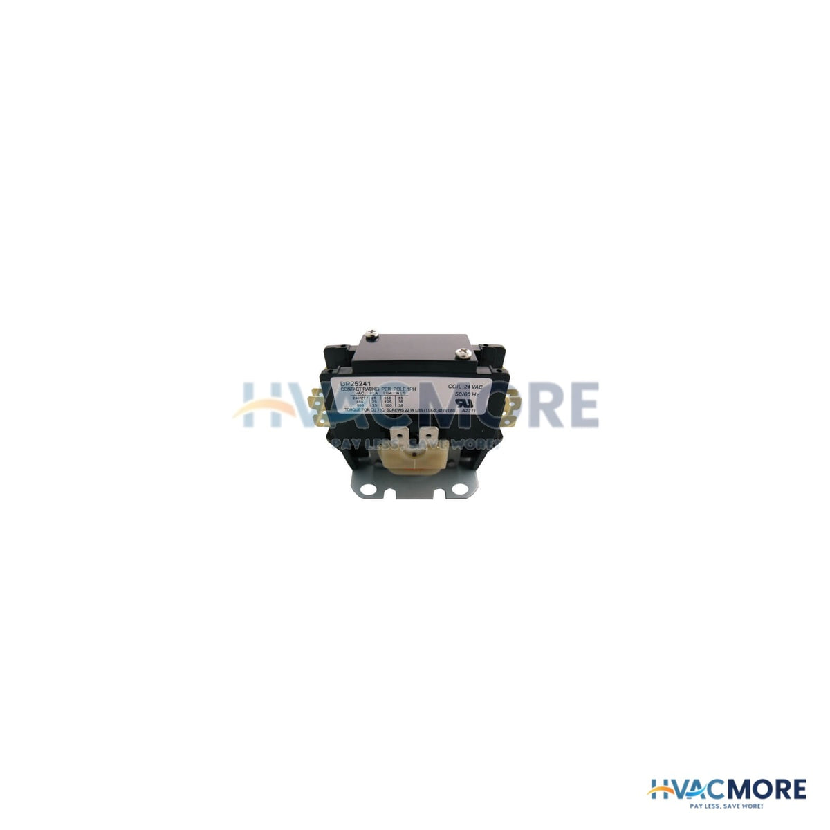 Supco 1-1/2 Pole Definite Purpose Contactor, 25A 24V Coil - DP25241