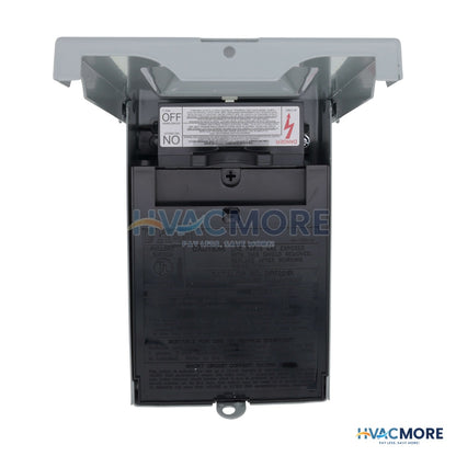 Eaton 30A Fused A/C Disconnect, Pull-Out, 120/240V, NEMA 3R - DPF221R