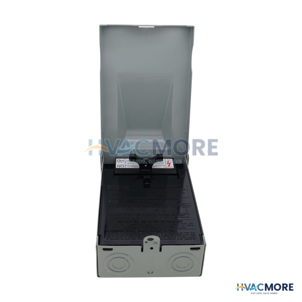 Eaton 30A Fused A/C Disconnect, Pull-Out, 120/240V, NEMA 3R - DPF221R