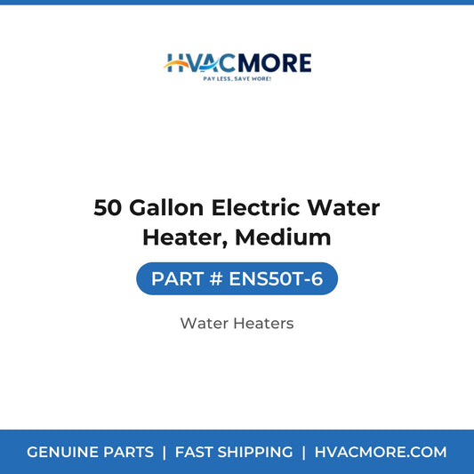50 Gallon Electric Water Heater, Medium - ENS50T-6