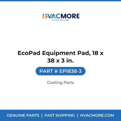 EcoPad Equipment Pad, 18 x 38 x 3 in. - EP1838-3