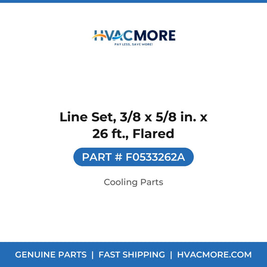 Line Set, 3/8 x 5/8 in. x 26 ft., Flared - F0533262A