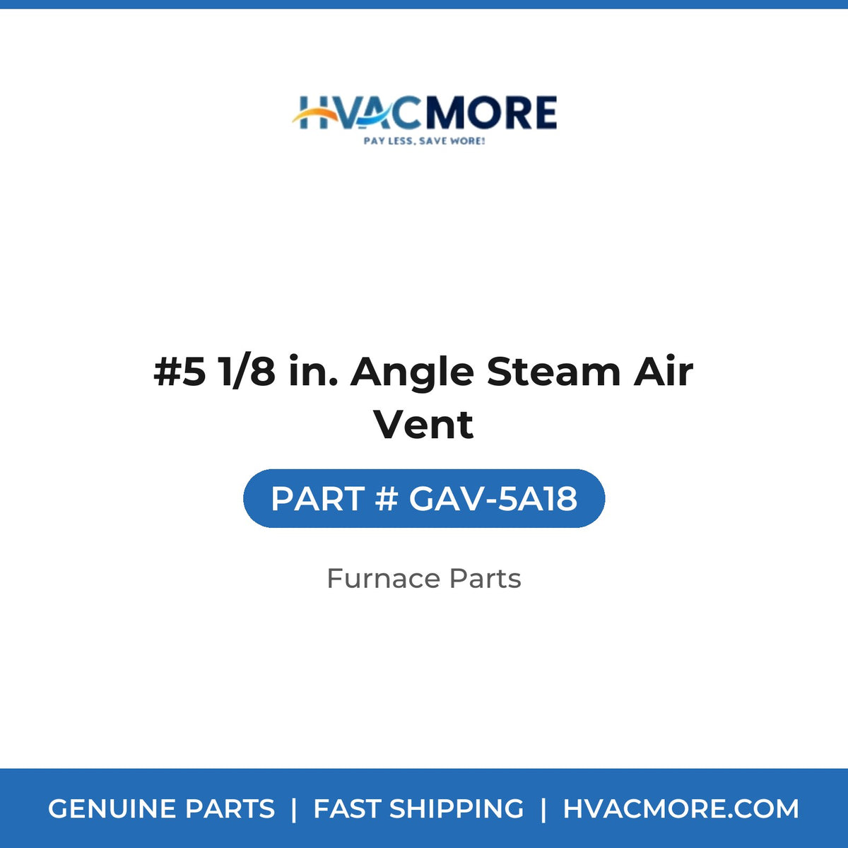 #5 1/8 in. Angle Steam Air Vent - GAV-5A18
