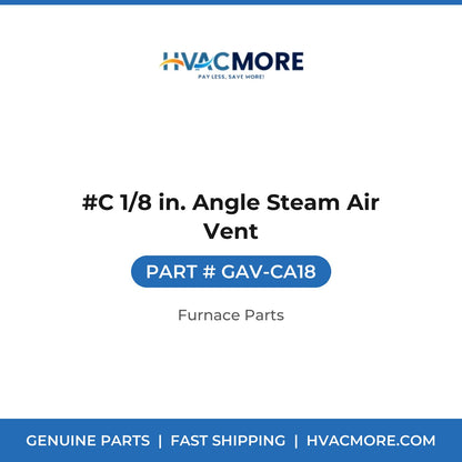 #C 1/8 in. Angle Steam Air Vent - GAV-CA18