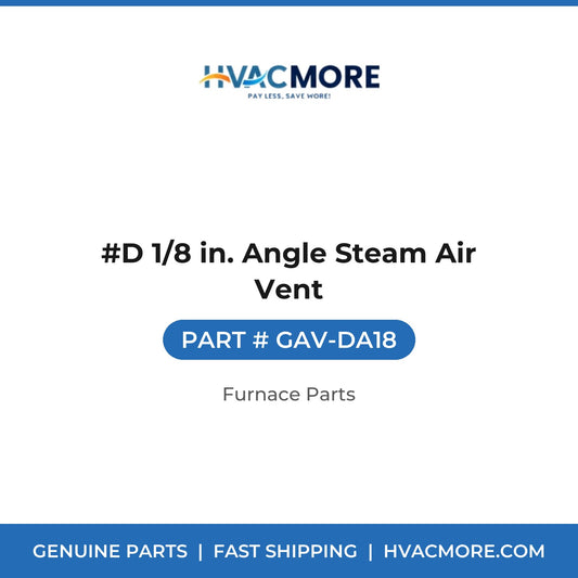 #D 1/8 in. Angle Steam Air Vent - GAV-DA18