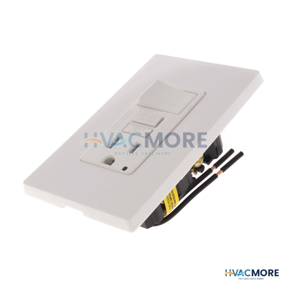 Leviton SmartlockPro Self-Test GFCI Receptacle/Switch Combo, Tamper-Resistant, 15A, White - GFSW1-W
