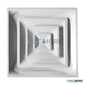 Light Commercial 2-Cone 2 x 2 Ceiling Diffuser with 10 in. Collar - L2C10