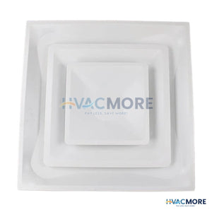 Light Commercial 2-Cone 2 x 2 Ceiling Diffuser with 12 in. Collar - L2C12