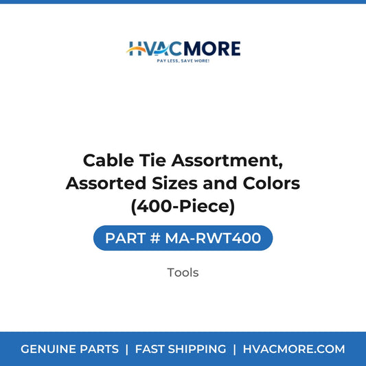 Cable Tie Assortment, Assorted Sizes and Colors (400-Piece) - MA-RWT400