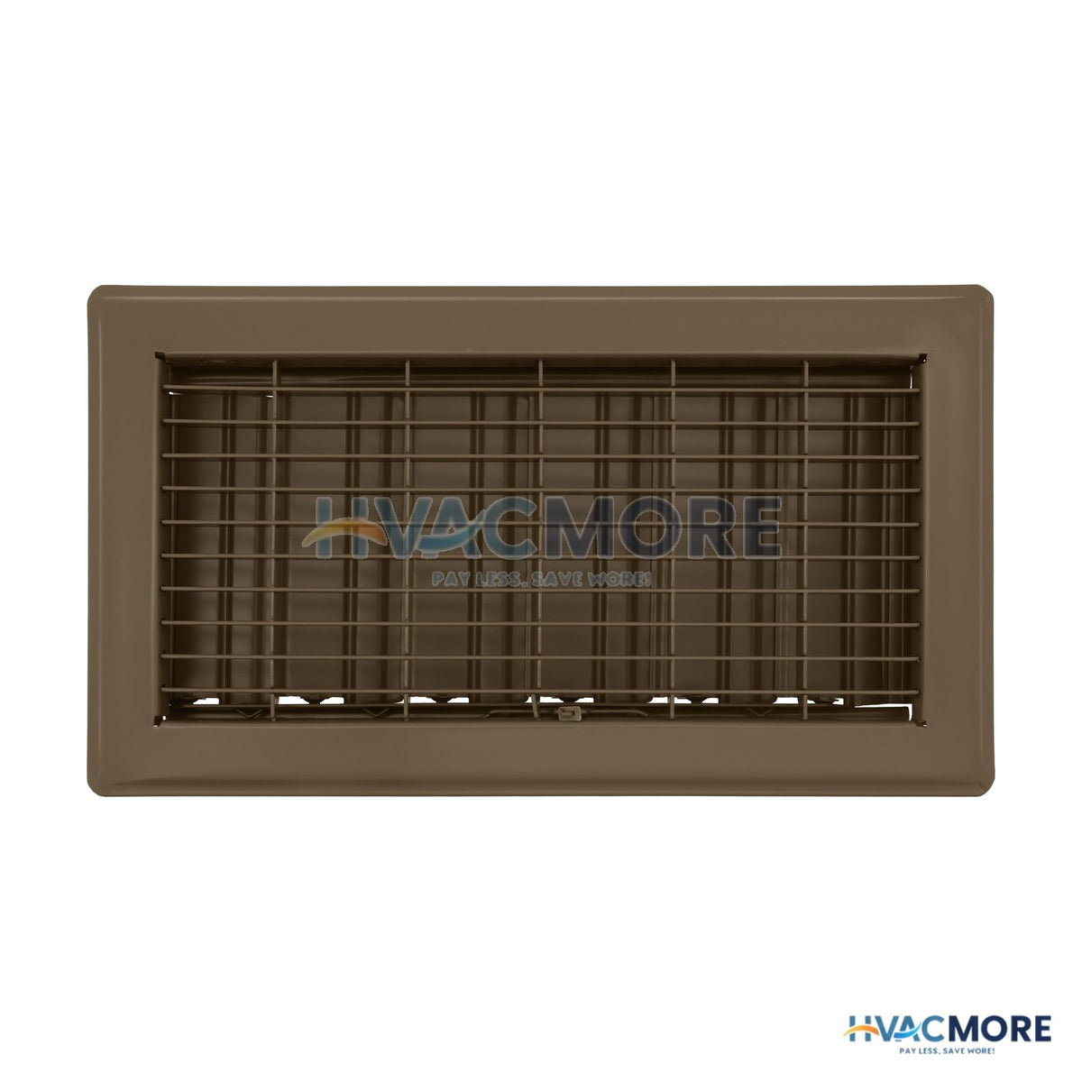 6 in. x 12 in. Floor Register, Brown - MFFR612B